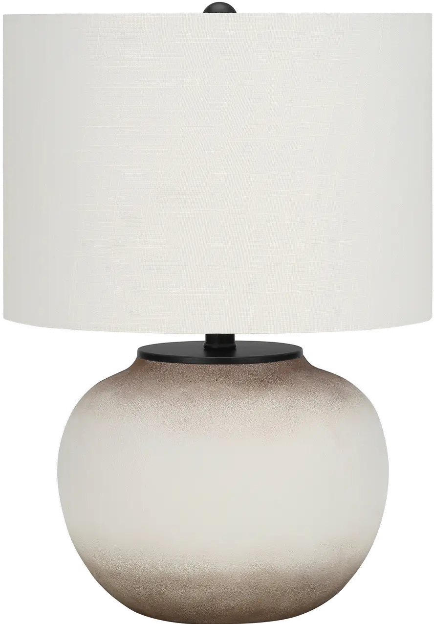 21 Inch Cream Ceramic Table Lamp-1