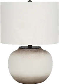 21 Inch Cream Ceramic Table Lamp