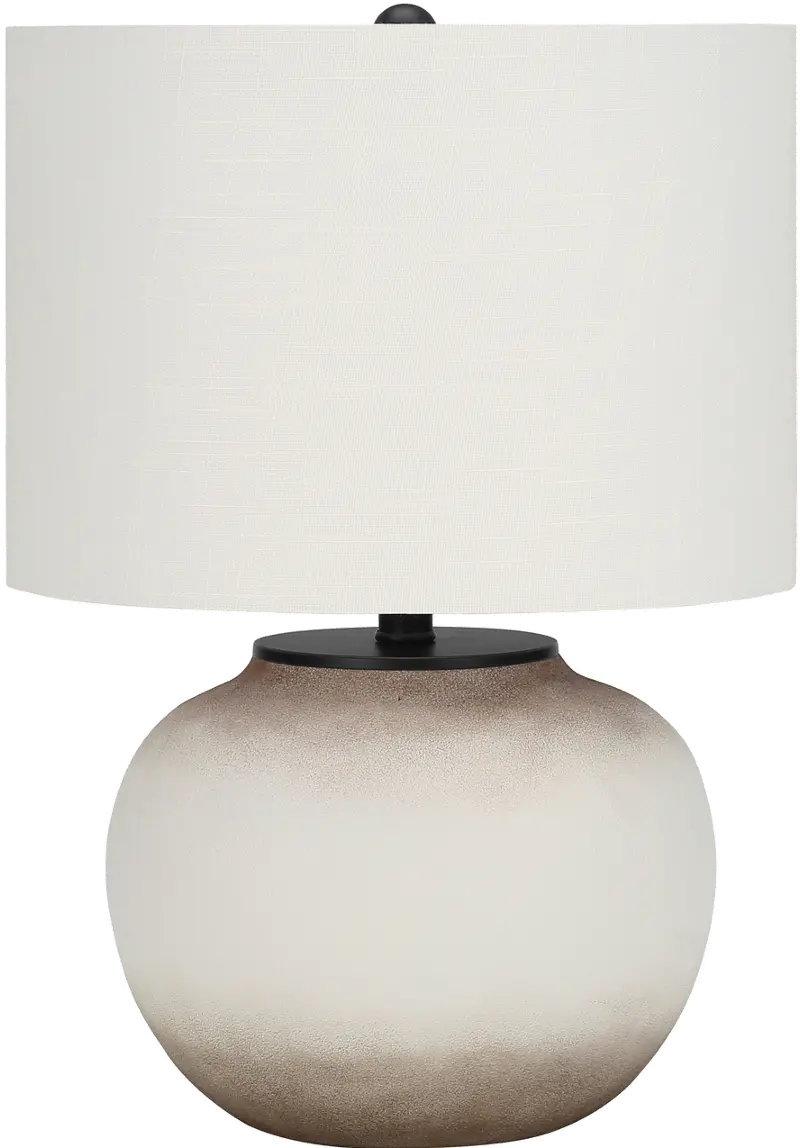 21 Inch Cream Ceramic Table Lamp