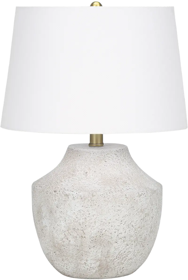 20 Inch Cream Concrete Table Lamp