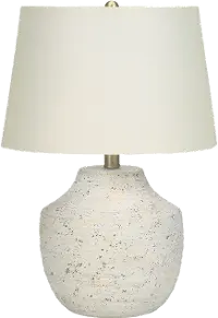 20 Inch Cream Concrete Table Lamp