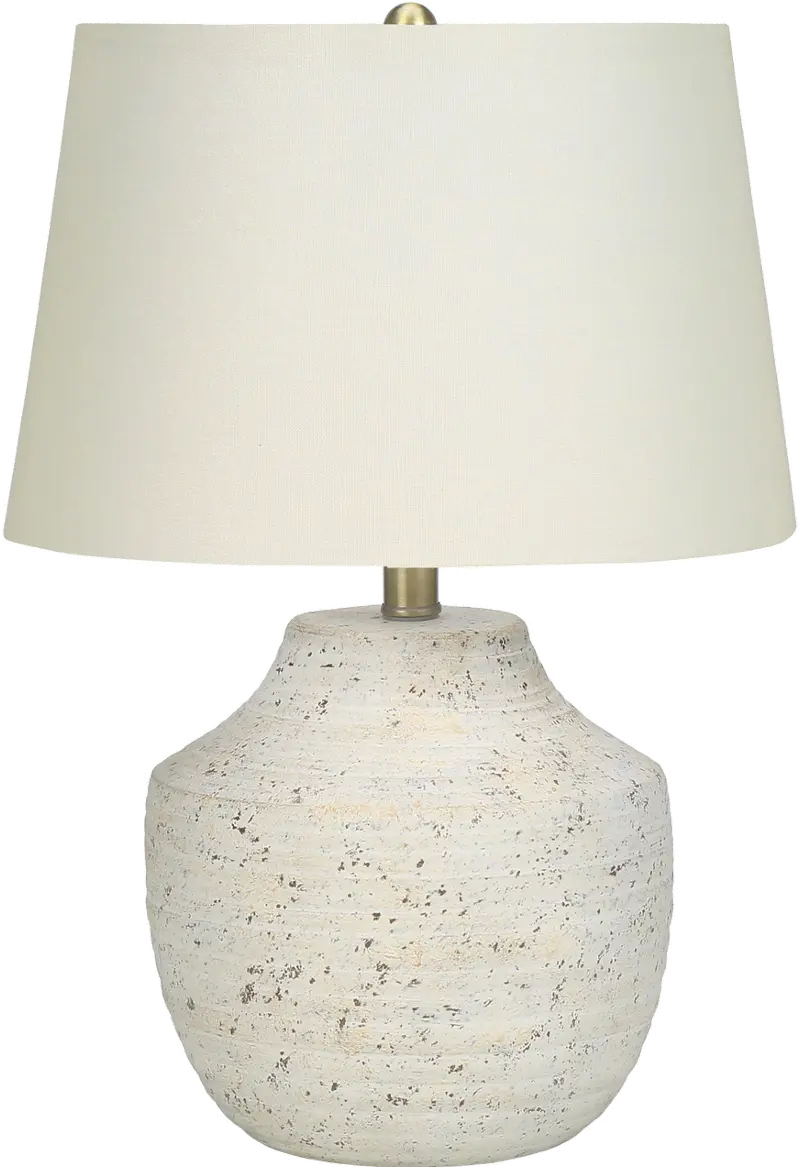 20 Inch Cream Concrete Table Lamp