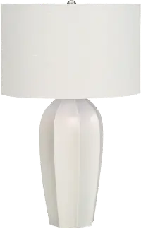27 Inch Cream Ceramic Table Lamp