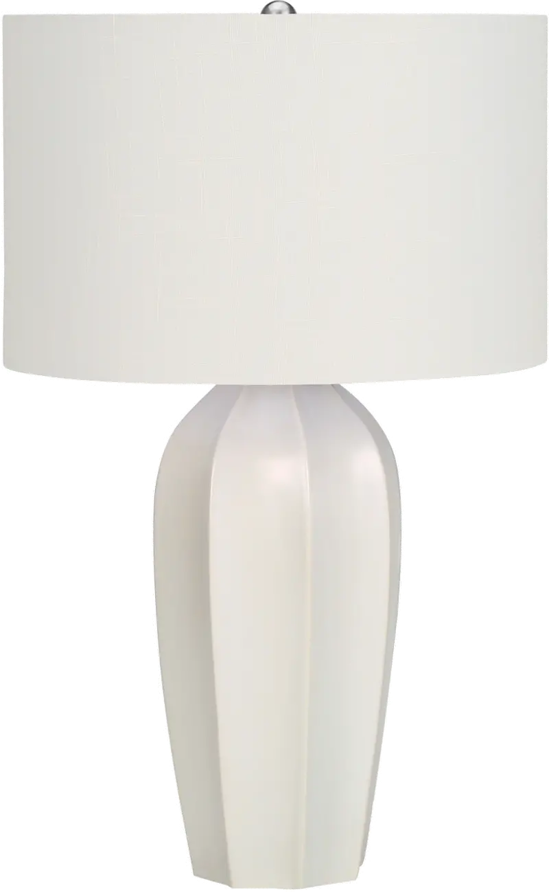 27 Inch Cream Ceramic Table Lamp