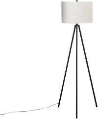 63 Inch Black Metal Floor Lamp