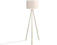 63-Inch Brass Metal Floor Lamp