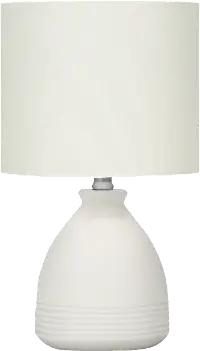17-Inch Ivory Ceramic Table Lamp