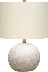 20 Inch Gray Concrete Table Lamp