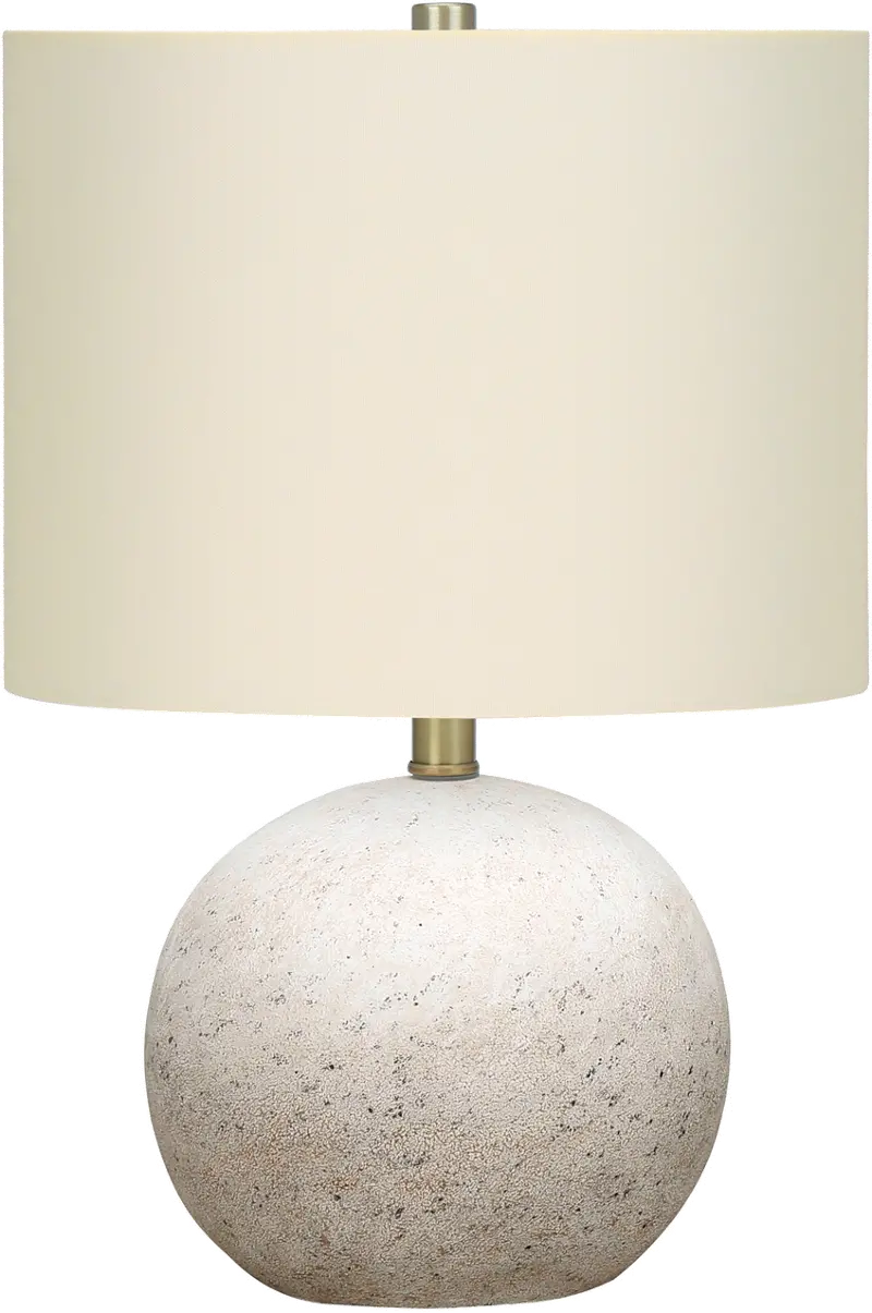 20 Inch Gray Concrete Table Lamp