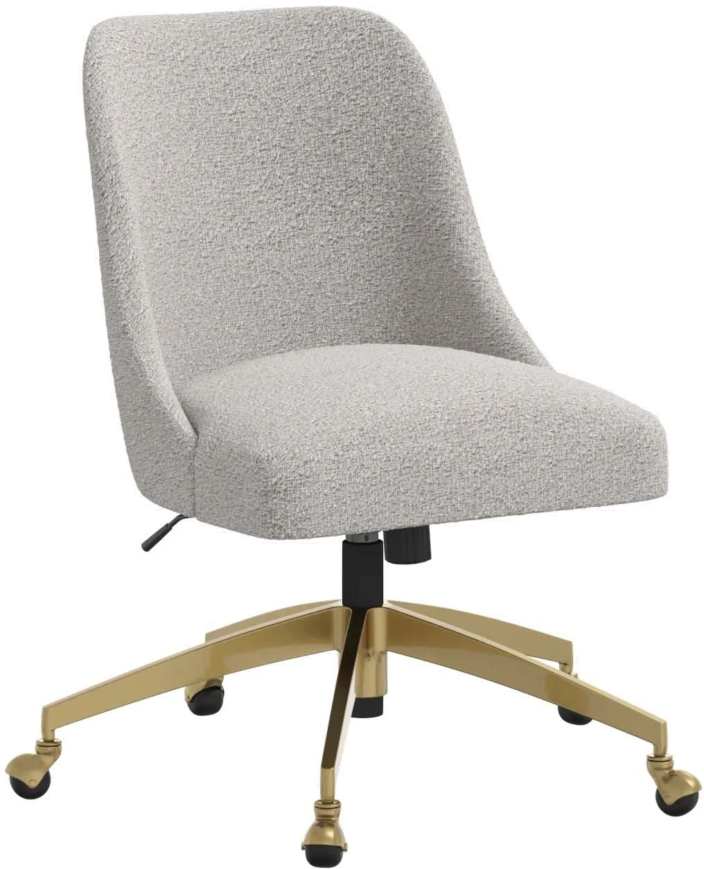 84-9GLDMLNELP Sara Milano Elephant Office Chair with Gold Base-1