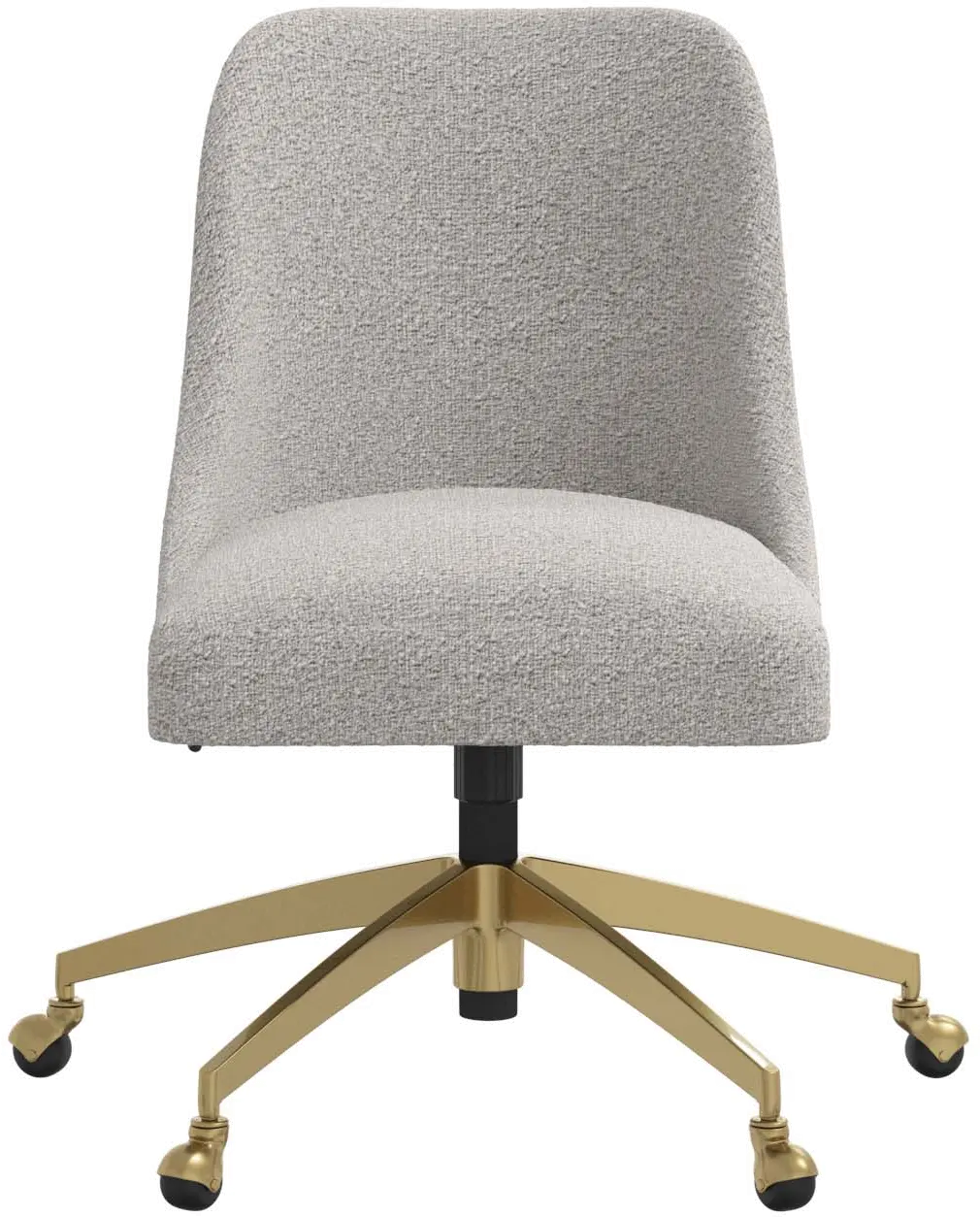 84-9GLDMLNELP Sara Milano Elephant Office Chair with Gold Base-3