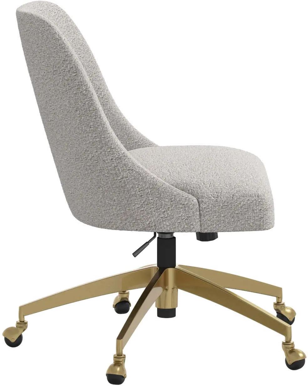 84-9GLDMLNELP Sara Milano Elephant Office Chair with Gold Base-4
