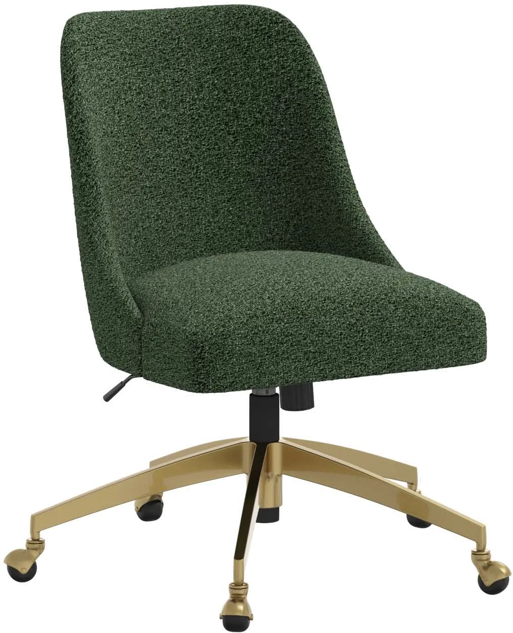84-9GLDMLNFRN Sara Milano Fern Office Chair with Gold Base-1
