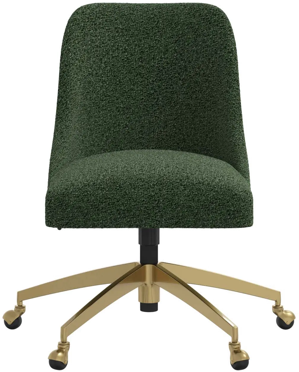 84-9GLDMLNFRN Sara Milano Fern Office Chair with Gold Base-3