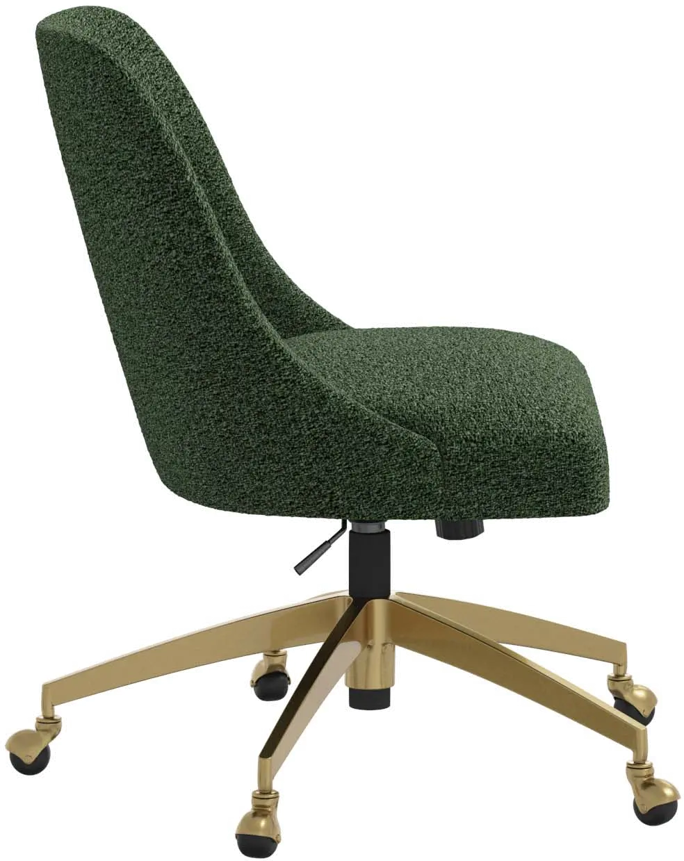 84-9GLDMLNFRN Sara Milano Fern Office Chair with Gold Base-4