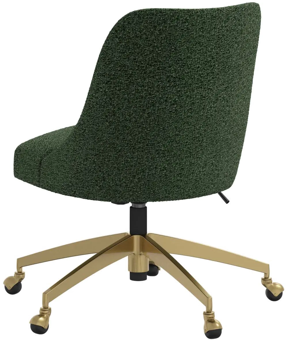 84-9GLDMLNFRN Sara Milano Fern Office Chair with Gold Base-5