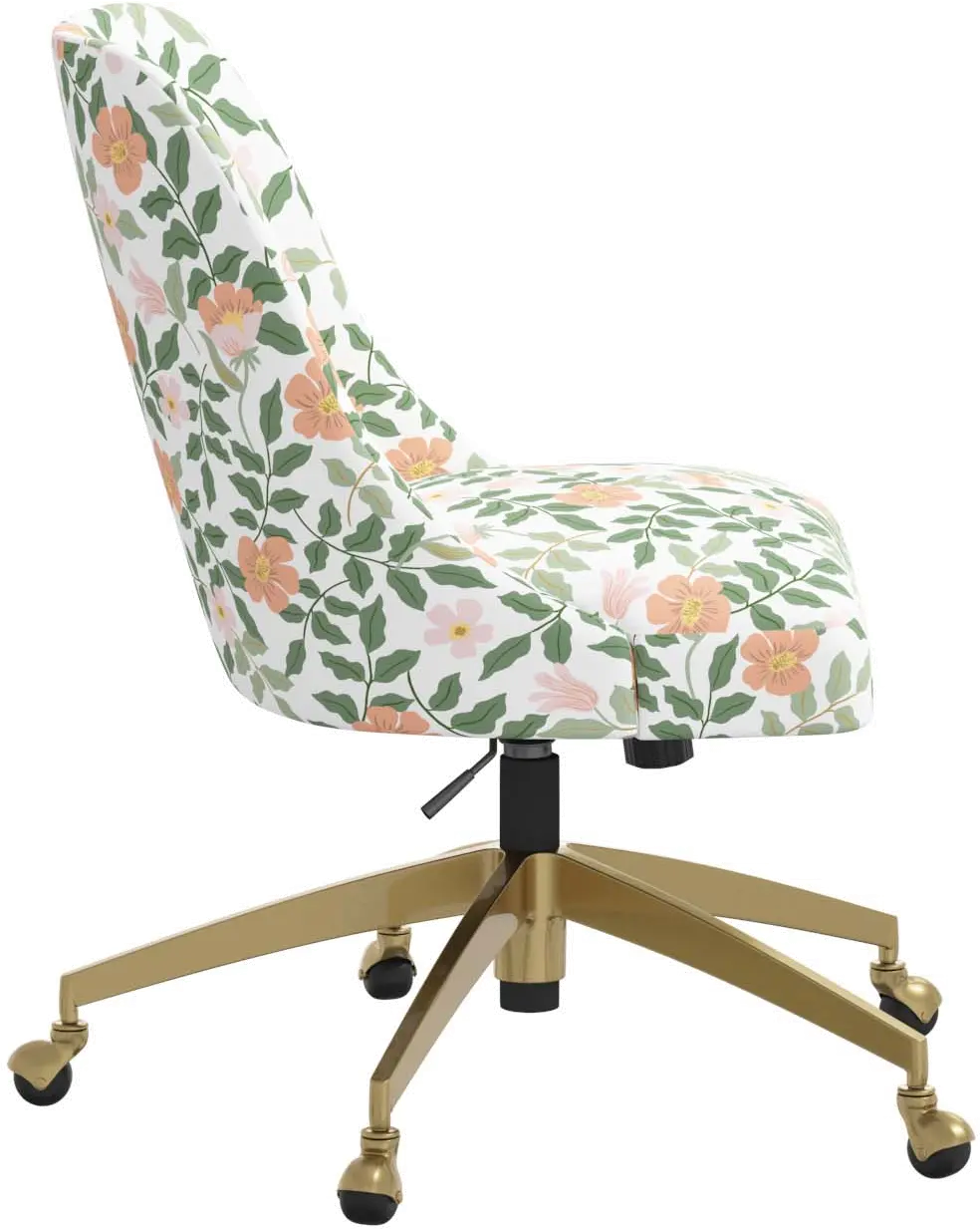 84-9GLDRPCPRBLSCRMLCB Rifle Paper Co. Oxford Primrose Blush Office Chair-2