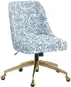 84-9GLDSEFNBLUOGA Elissa Sea Fan Blue Office Chair