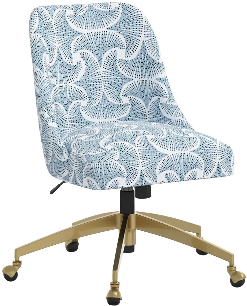 Elissa Sea Fan Blue Office Chair