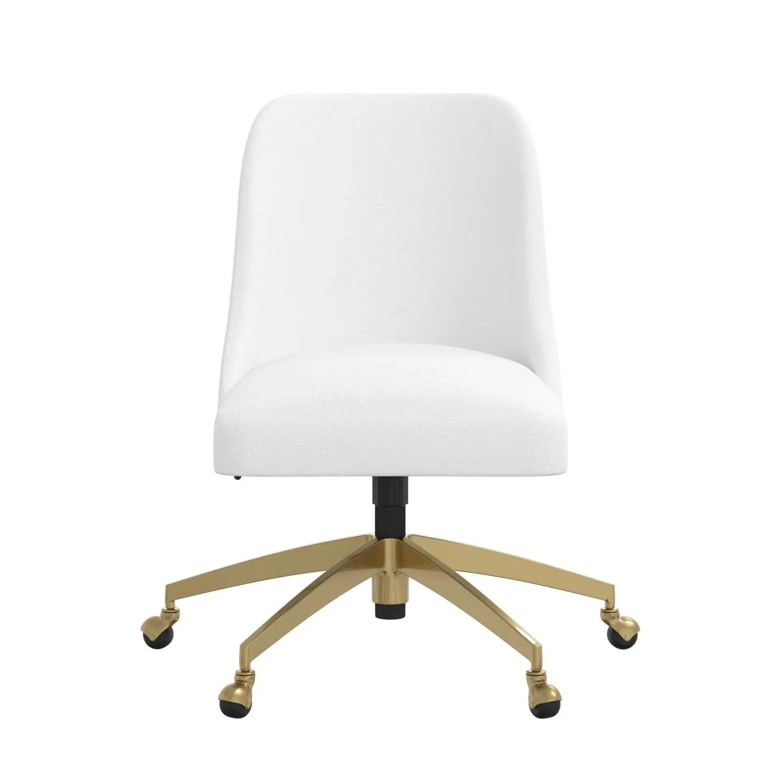 84-9GLDVLVWHT Angela Velvet White Gold Base Office Chair-1