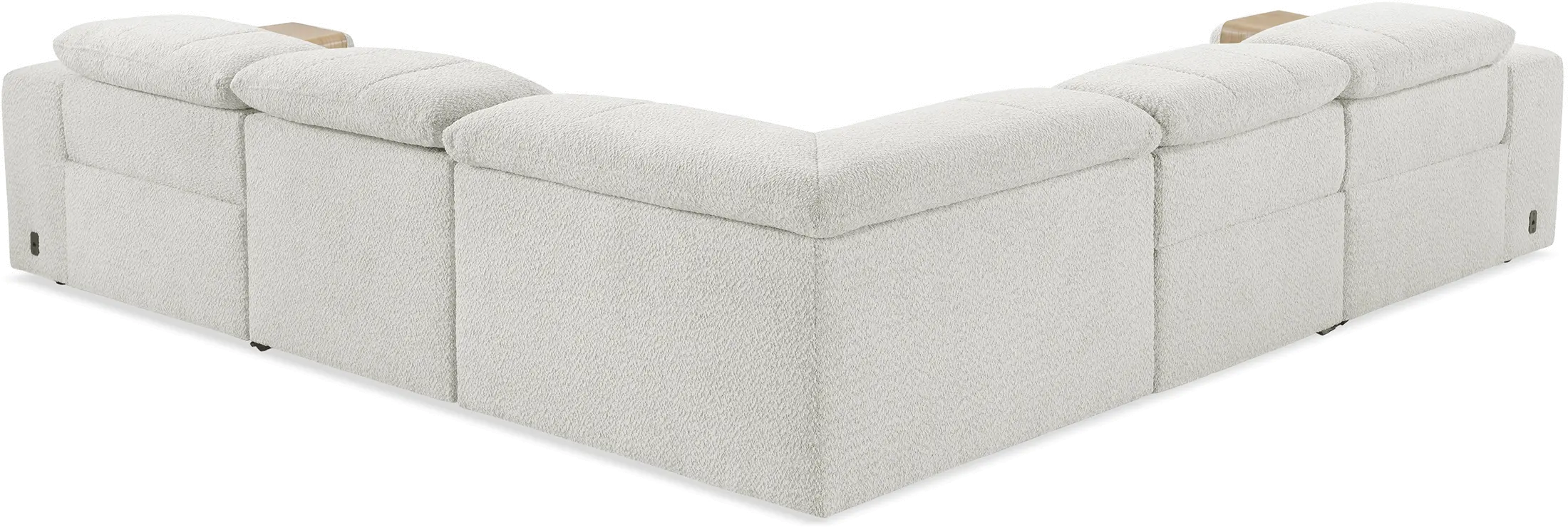 Azalea Beige 5-Piece Power Reclining Sectional-5