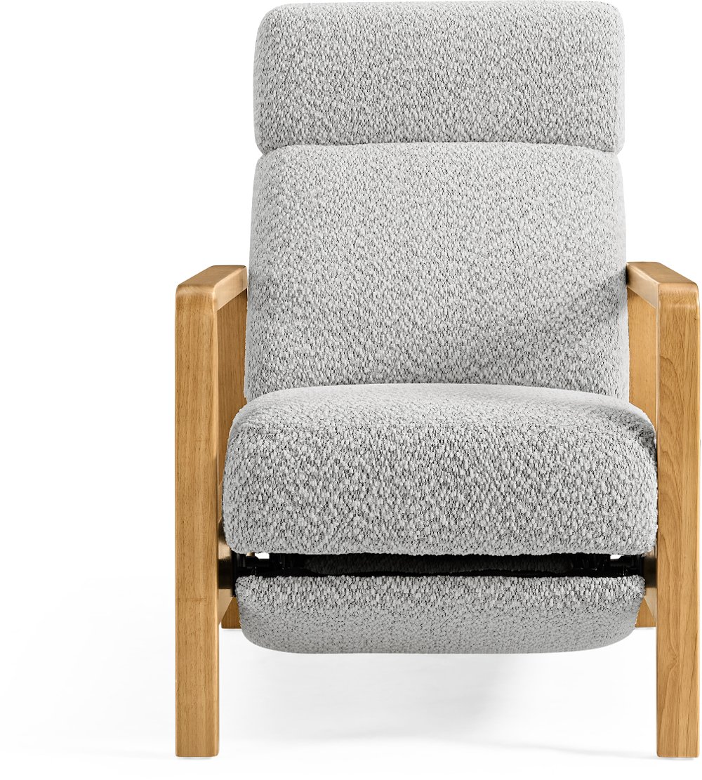 Azalea Shadow Gray Power Recliner with Power Headrest