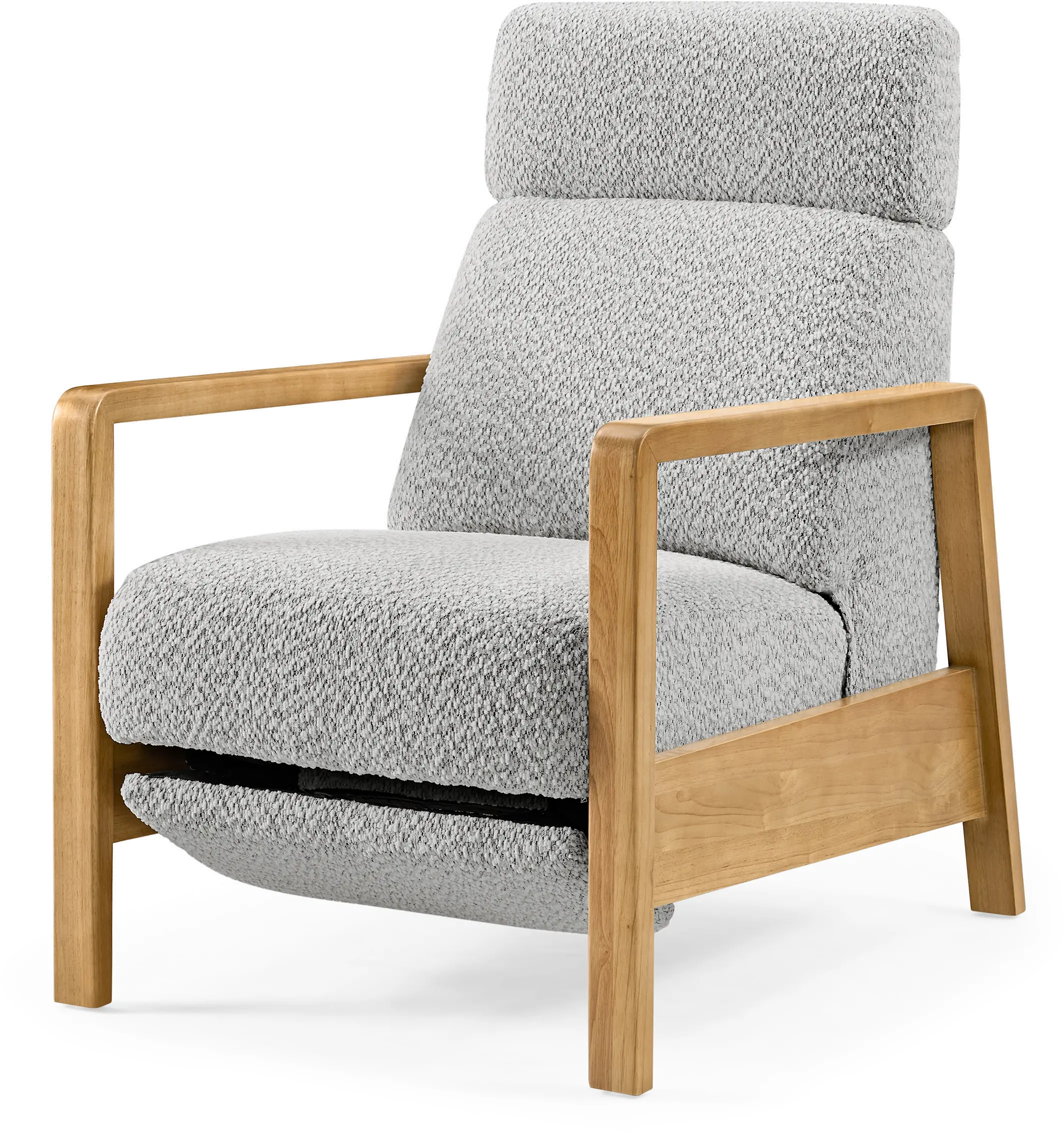 Azalea Shadow Gray Power Recliner with Power Headrest-3
