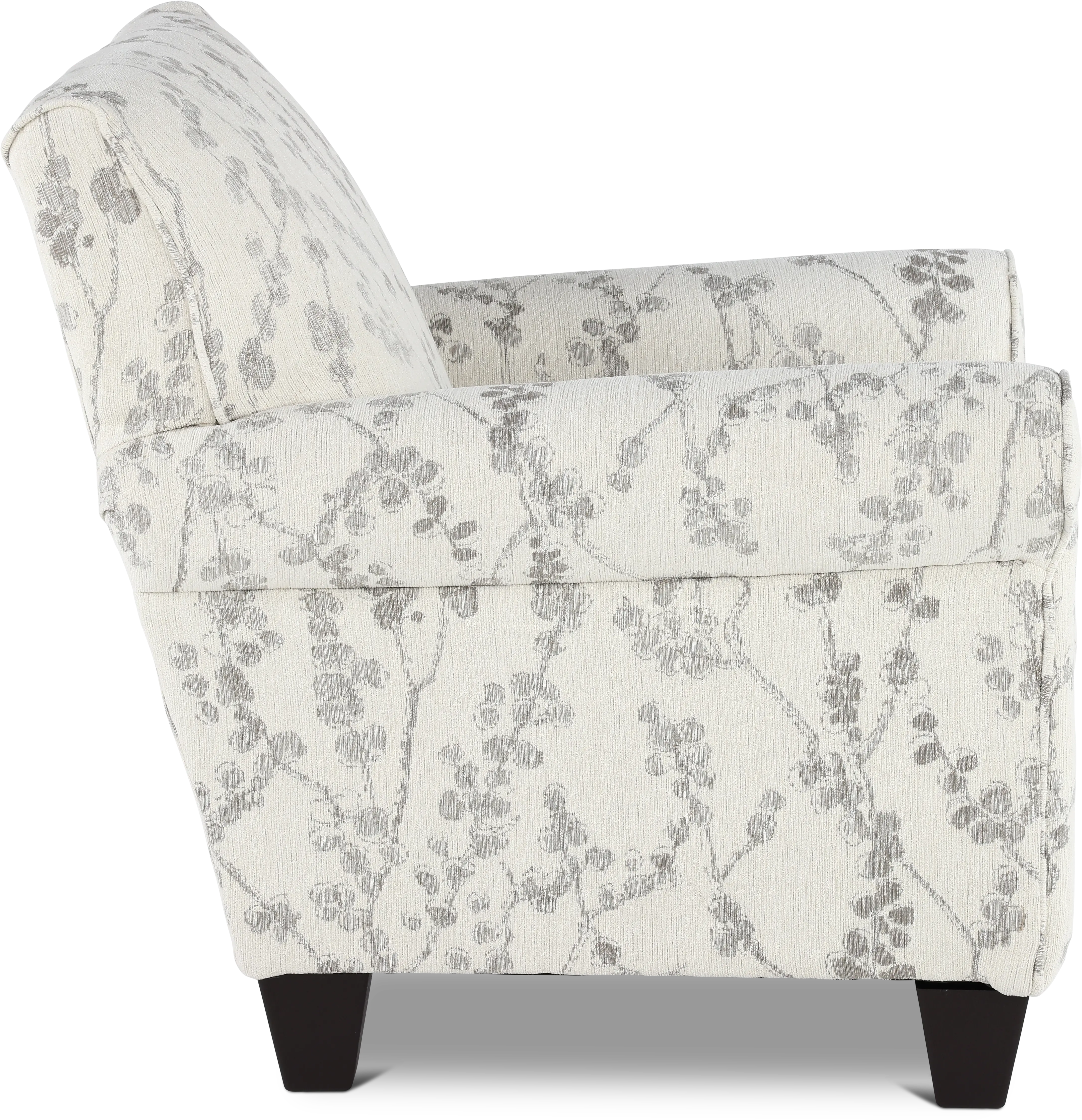 Celadon Linen White and Gray Accent Chair-6