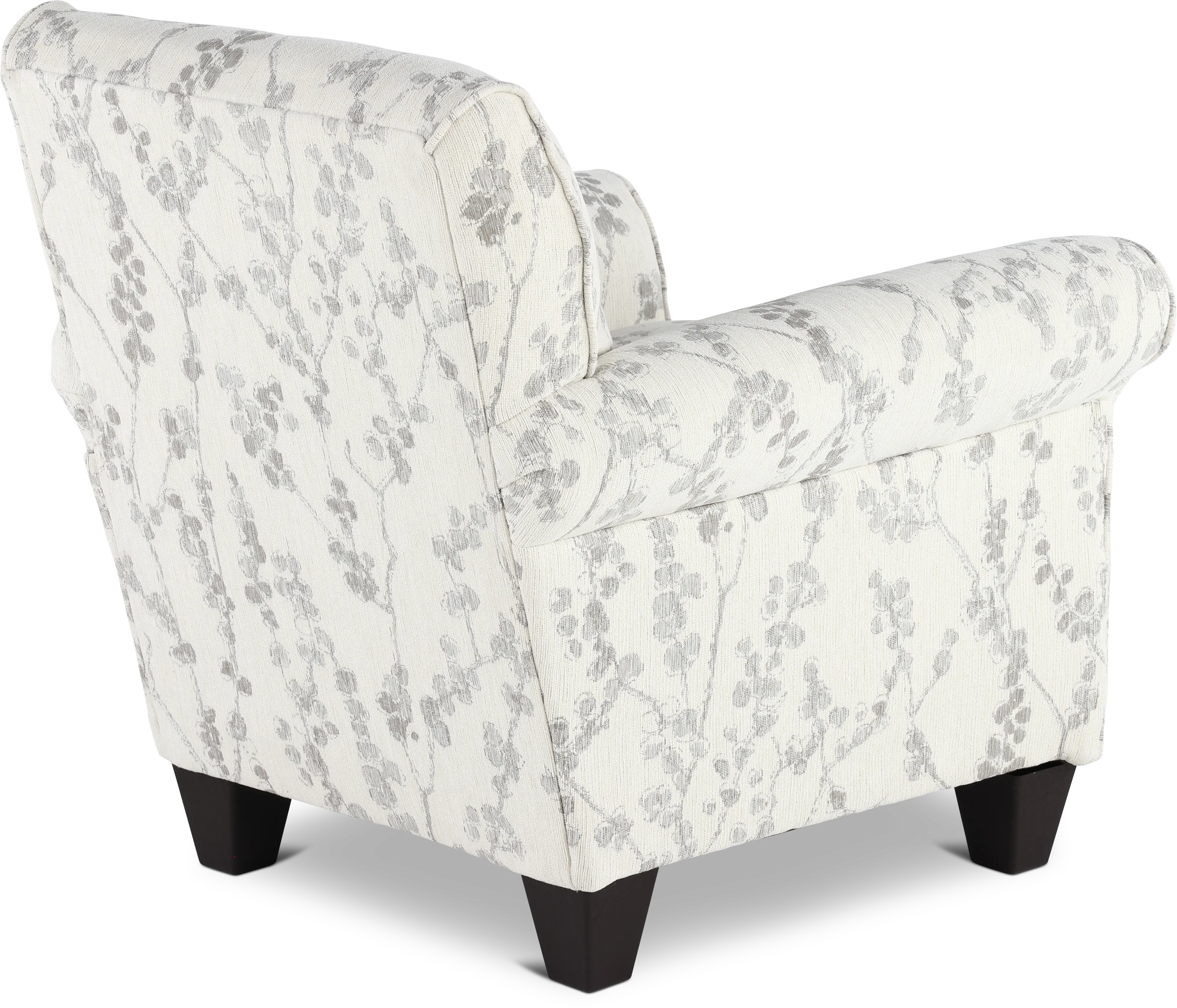 Celadon Linen White and Gray Accent Chair-7