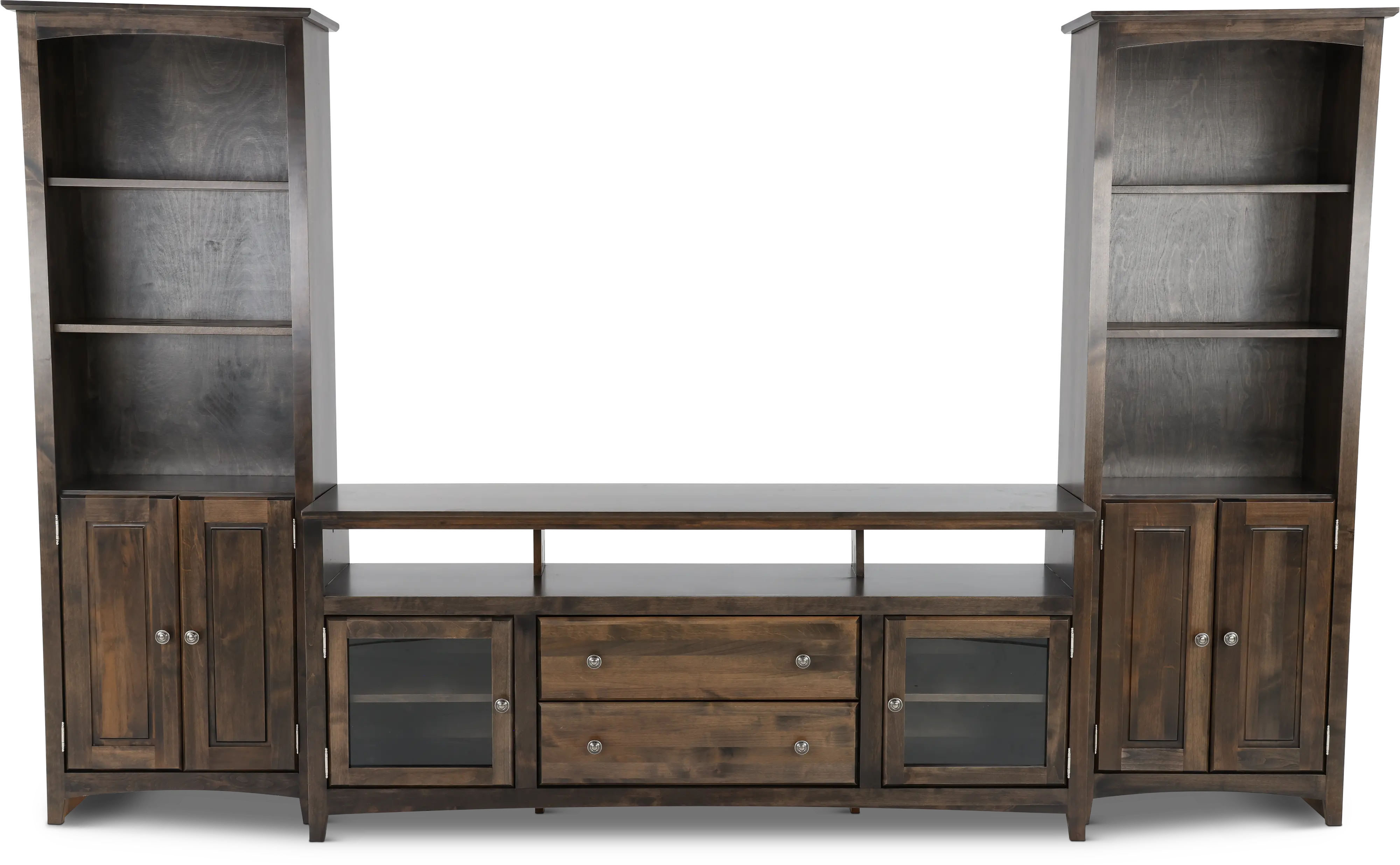 Universal Dark Brown Bookcase Pier-10