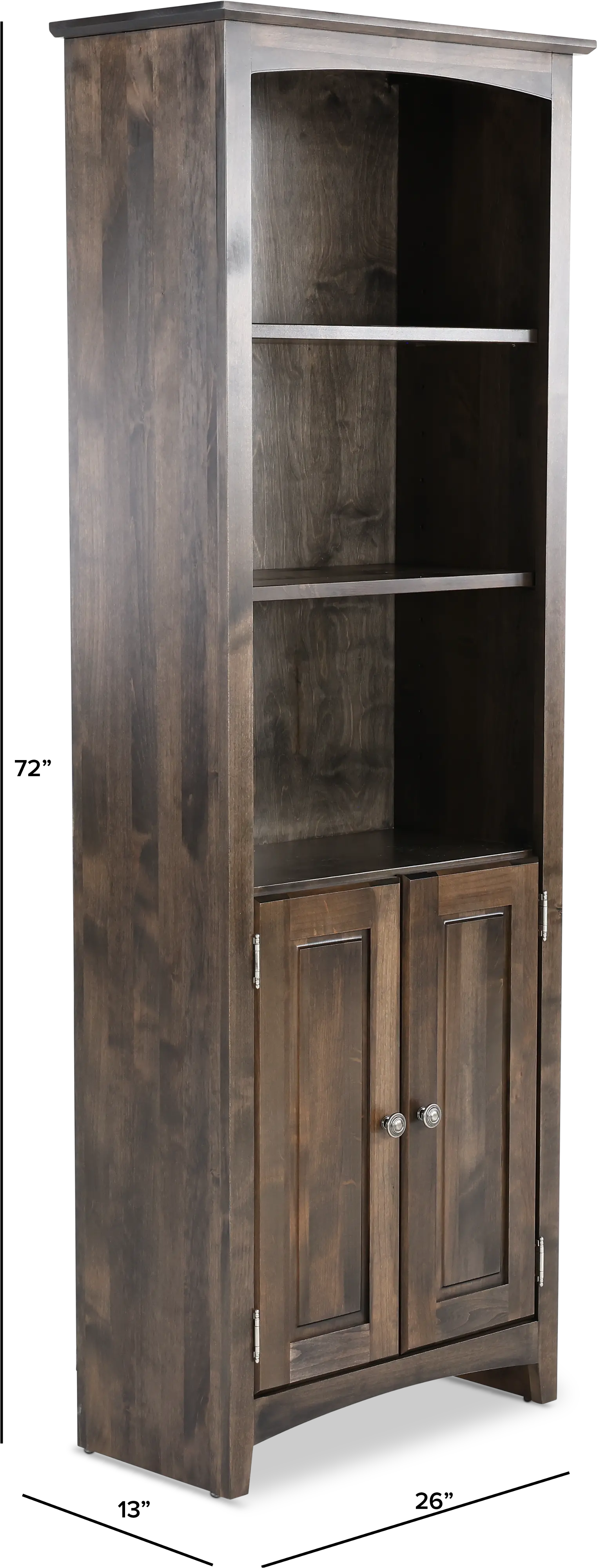 Universal Dark Brown Bookcase Pier-3