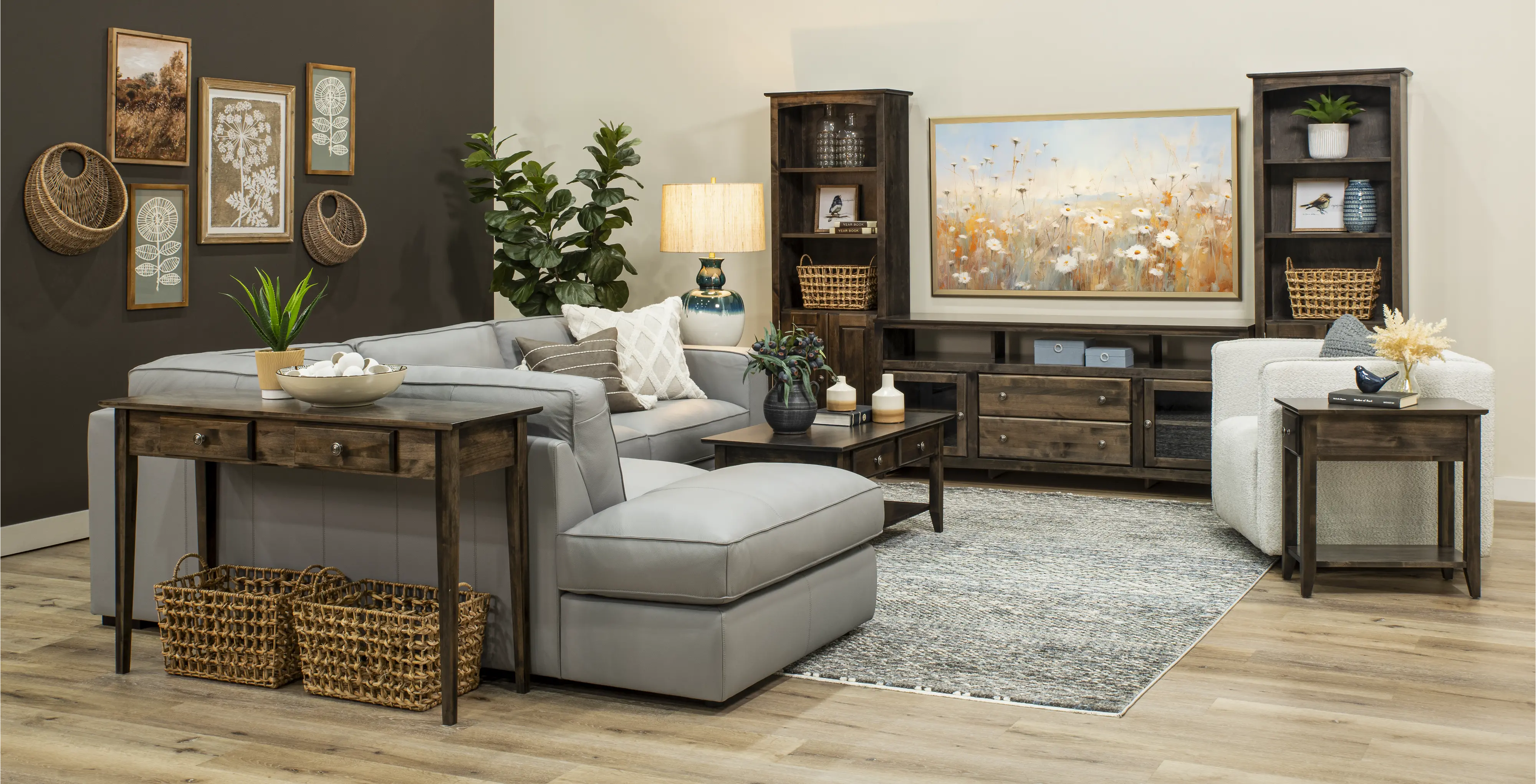 Universal Dark Brown 54  TV Stand-5