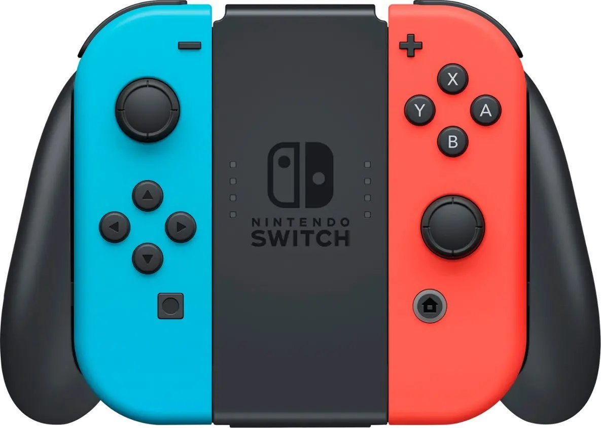 HADSKABAH Nintendo Switch with Neon Blue and Neon Red Joy‑Con-5