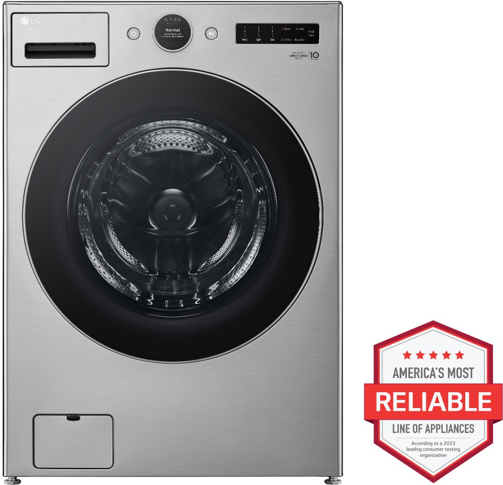 LG 4.5 Cu Ft Front Load Washer - Graphite Steel