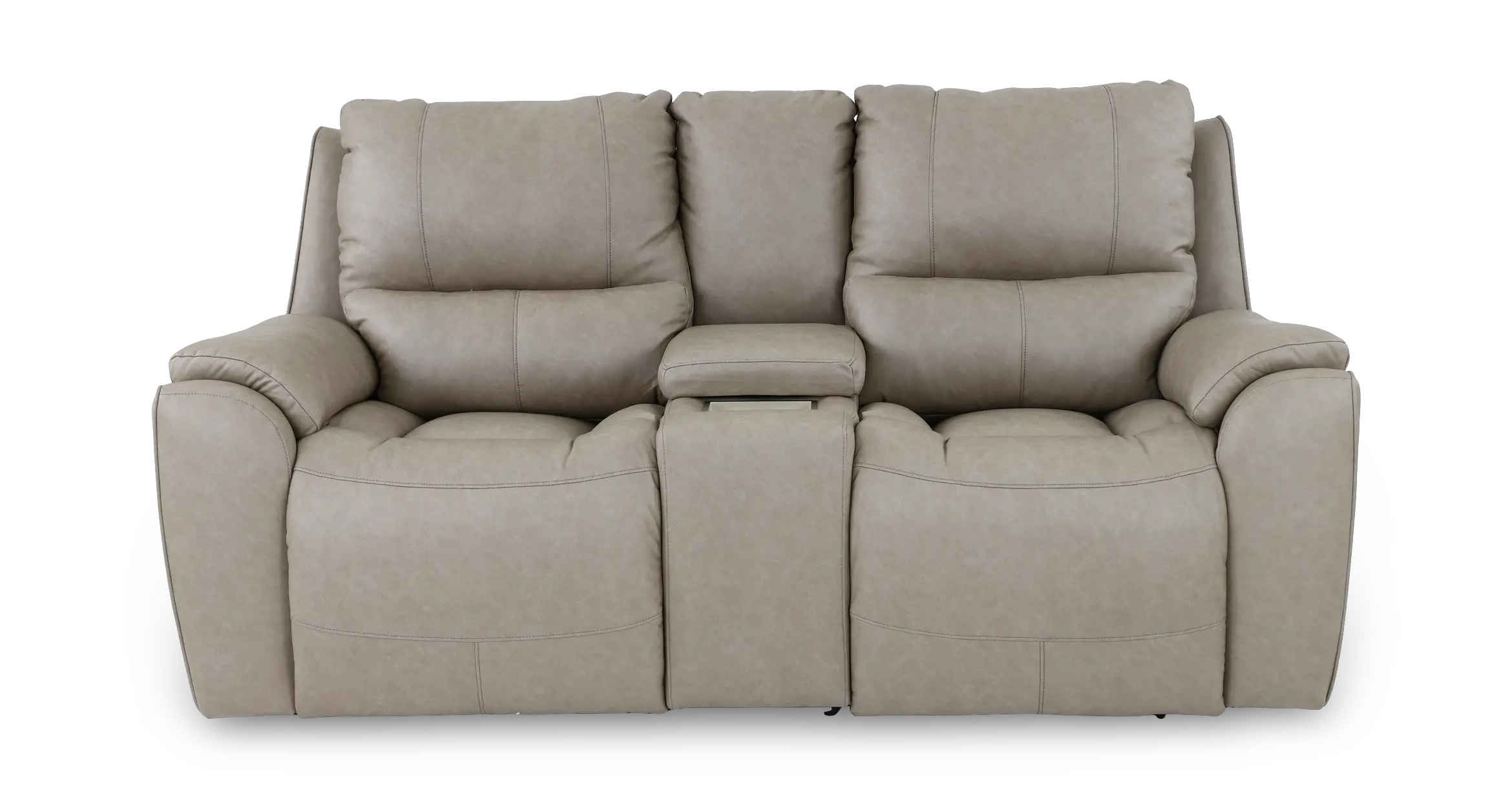 True Grit Platinum Power Reclining Loveseat with Console-1