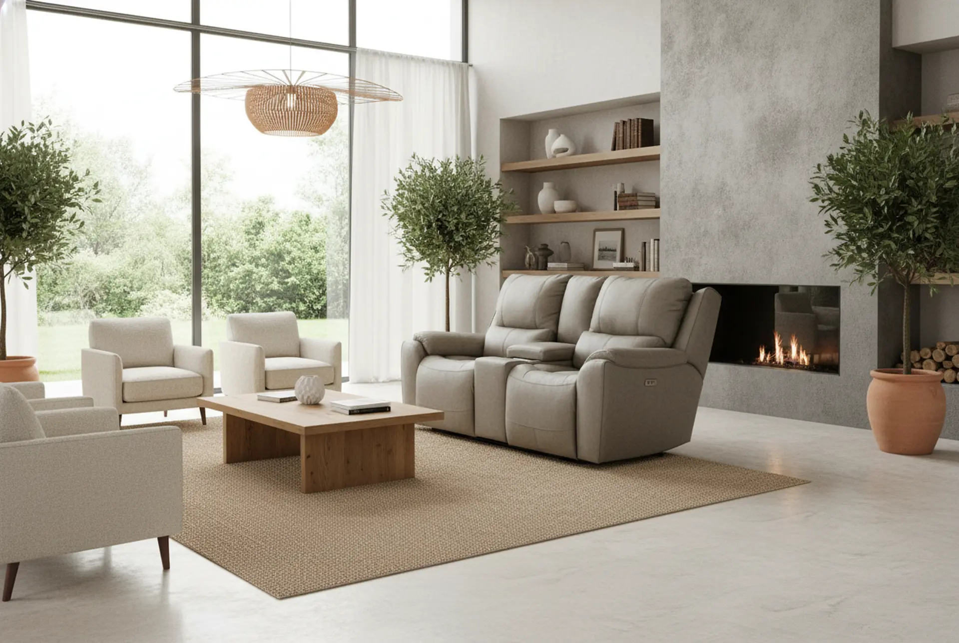 True Grit Platinum Power Reclining Loveseat with Console-10