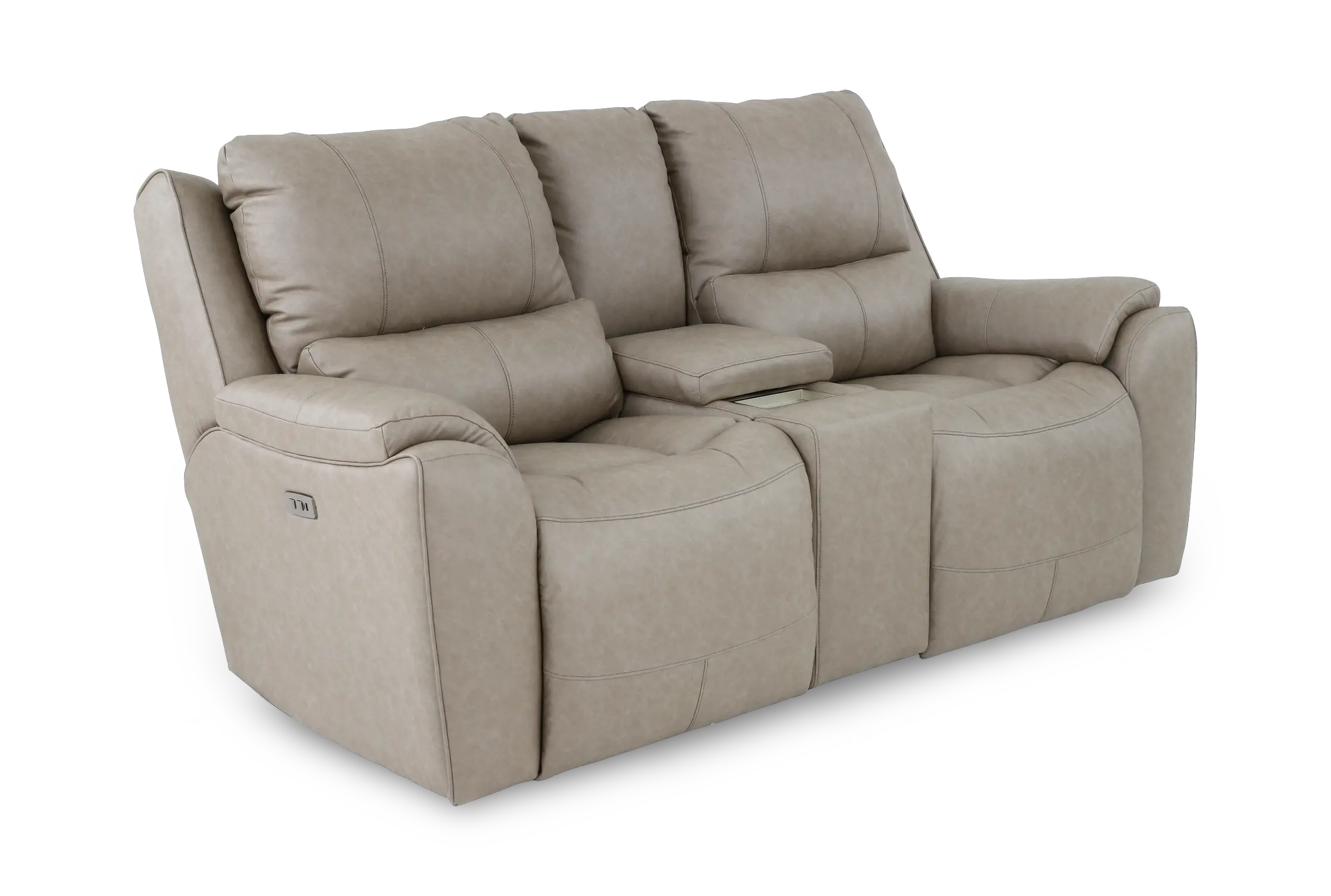 True Grit Platinum Power Reclining Loveseat with Console-4