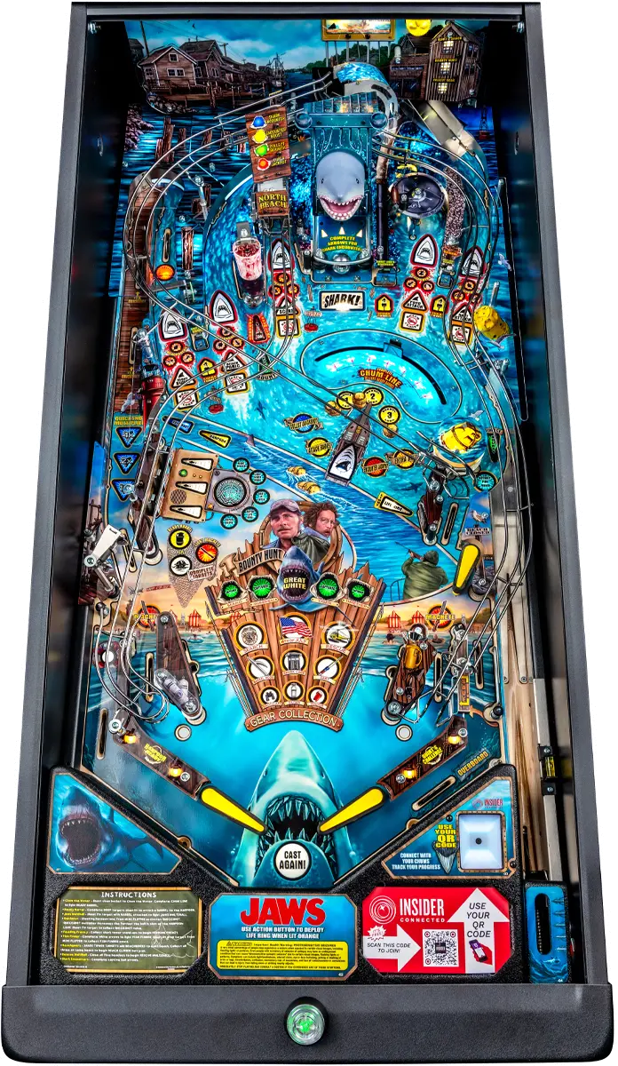 500-55V5-11 Stern Pinball Jaws Pro Edition Pinball Machine-4