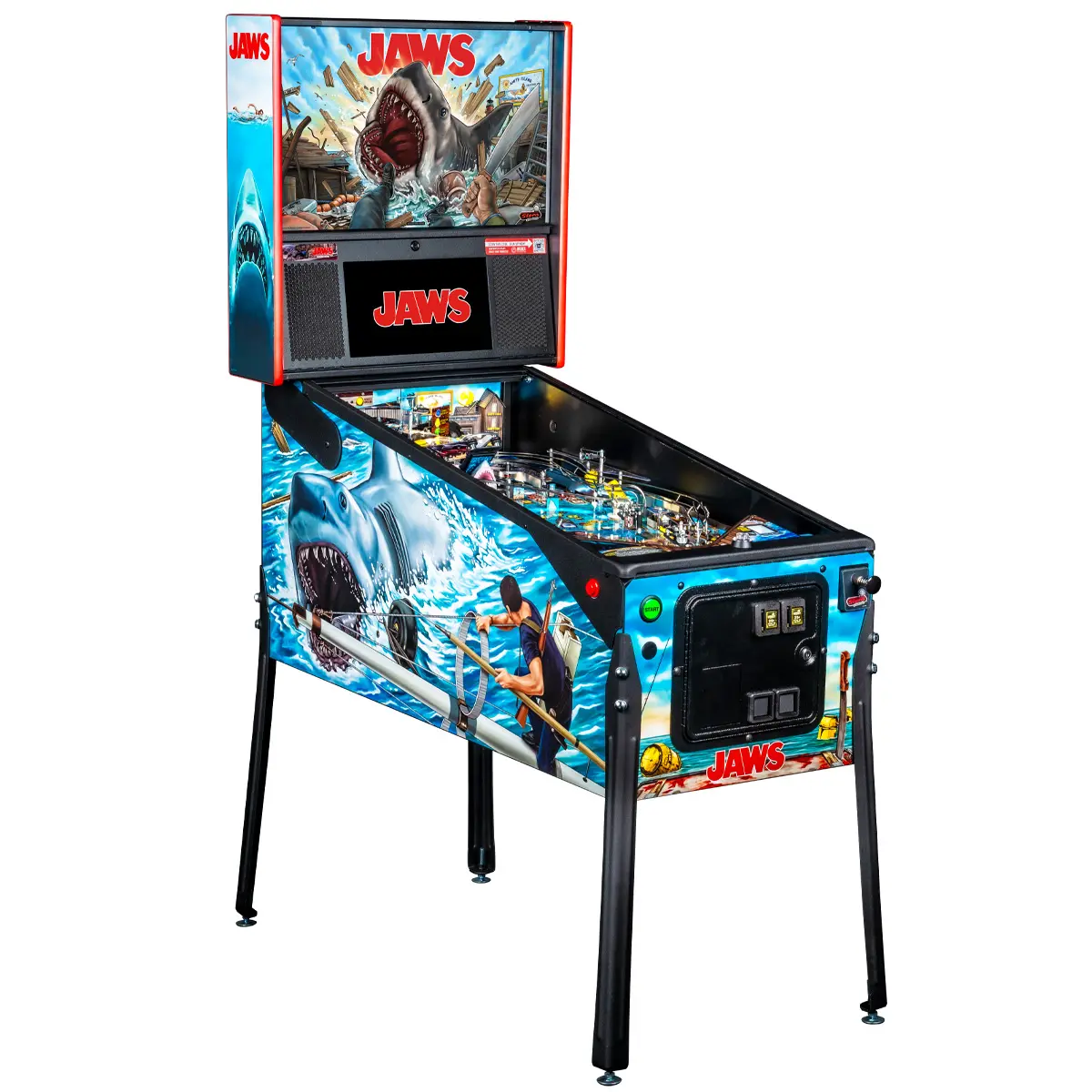 500-55V7-11 Stern Pinball Jaws Premium Edition Pinball Machine-5