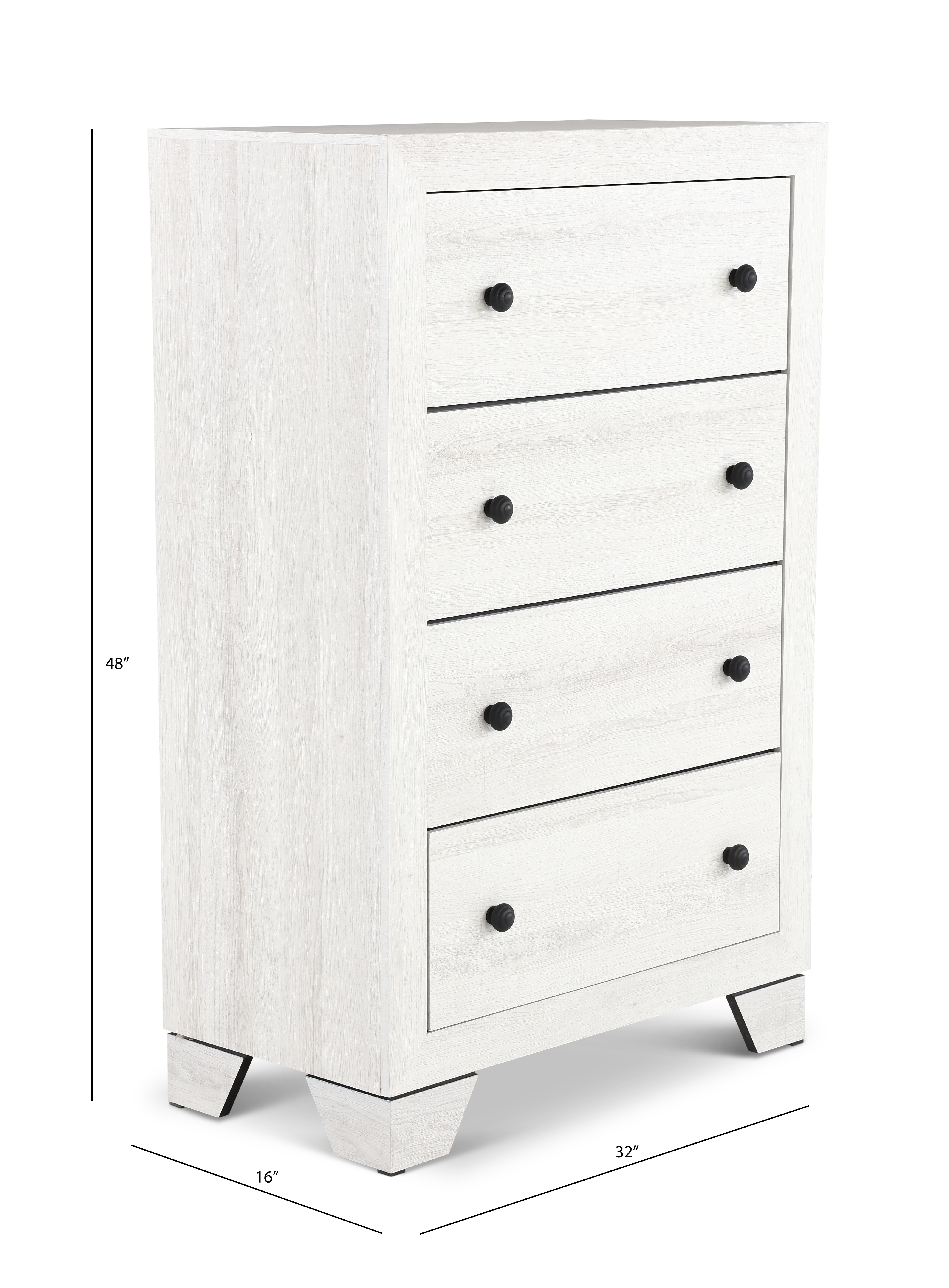 Alix White Youth Chest of Drawers-3