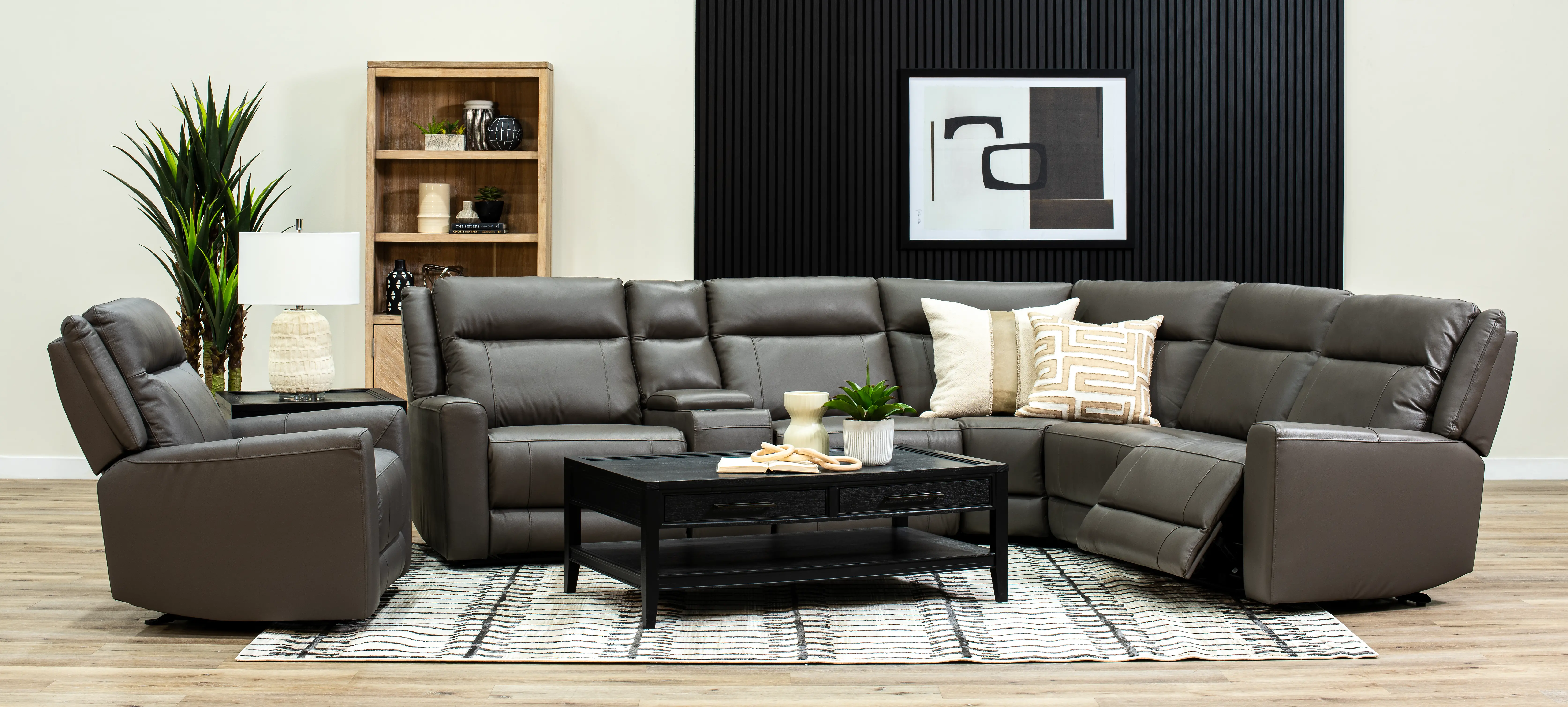 Madras Gray Glider Recliner-2