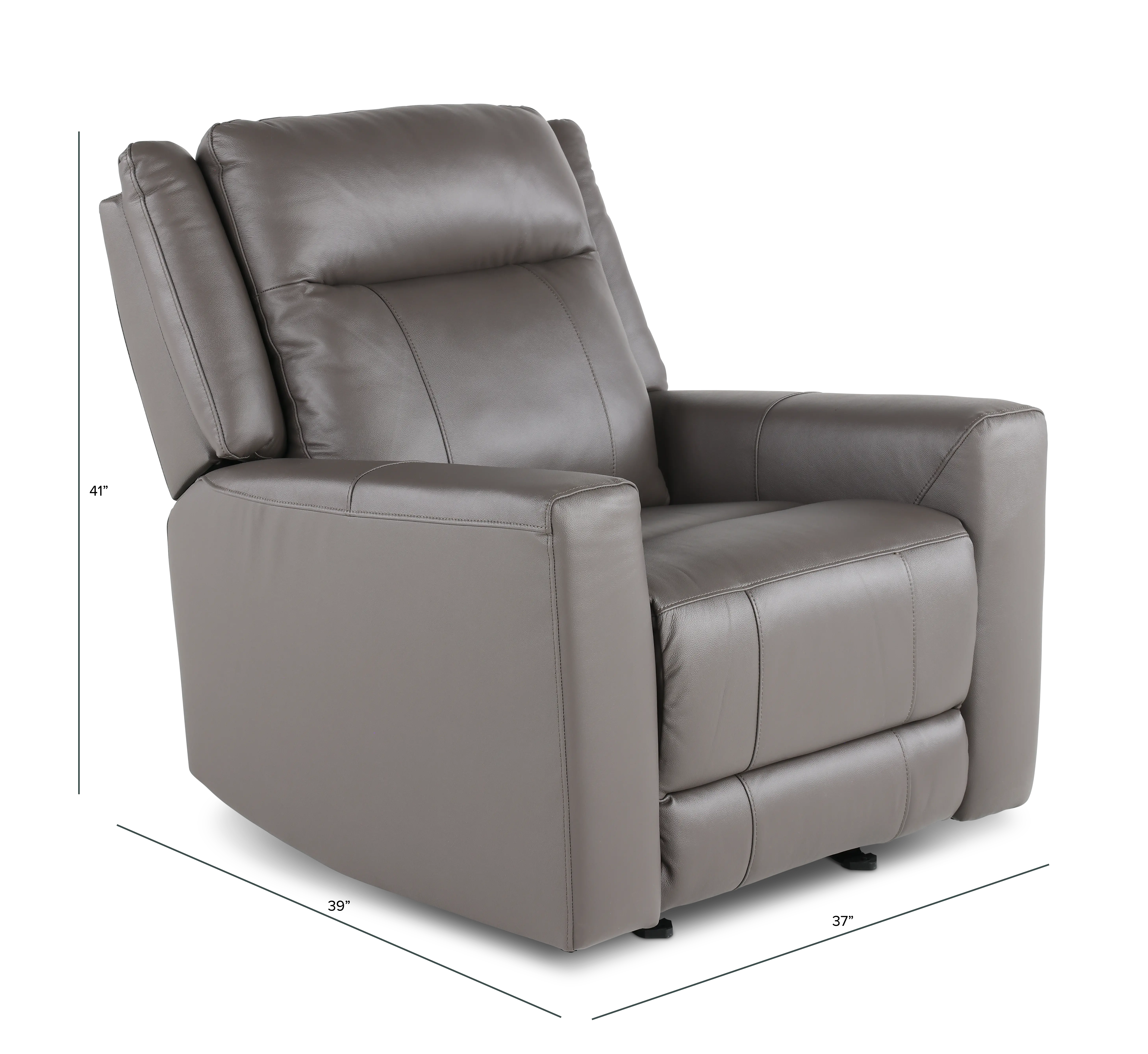 Madras Gray Glider Recliner-3