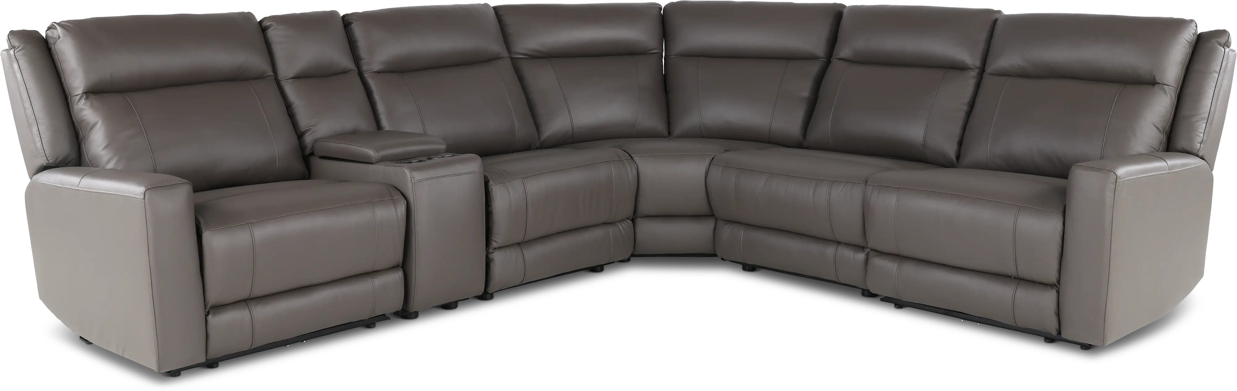 Madras Gray 6-Piece Power Reclining Sectional-1
