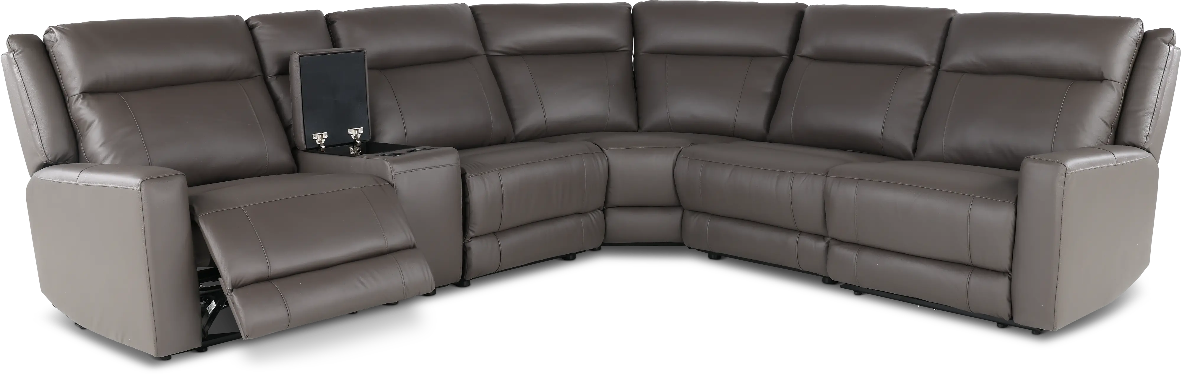 Madras Gray 6-Piece Power Reclining Sectional-4