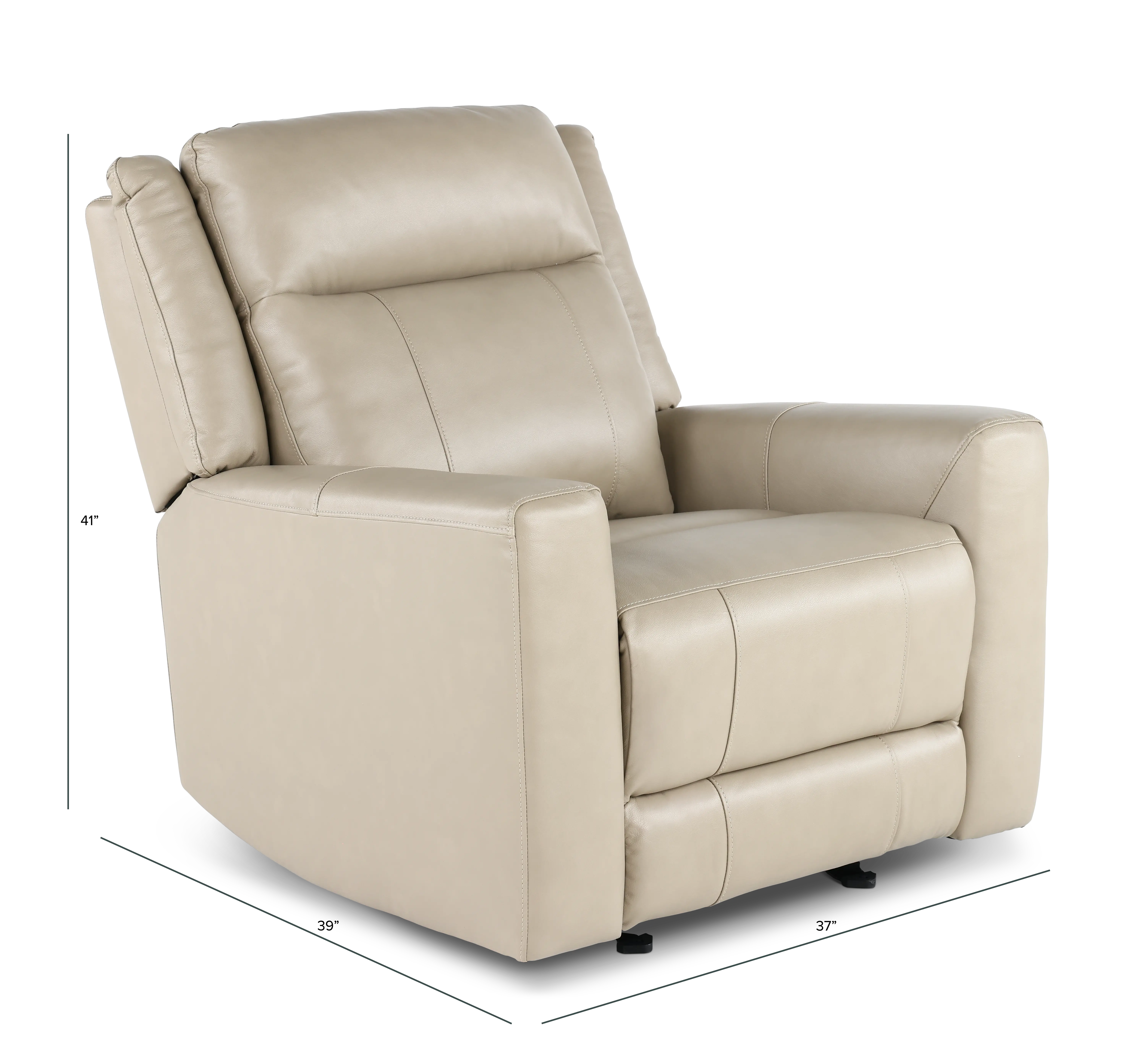 Madras Taupe Glider Recliner-3