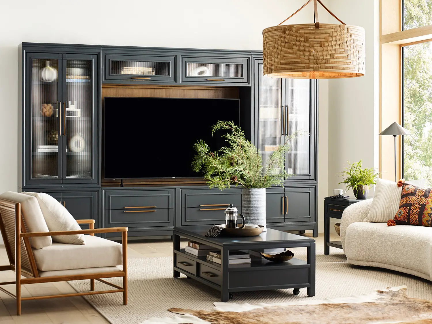 Alexander Midnight Blue Entertainment Wall-1