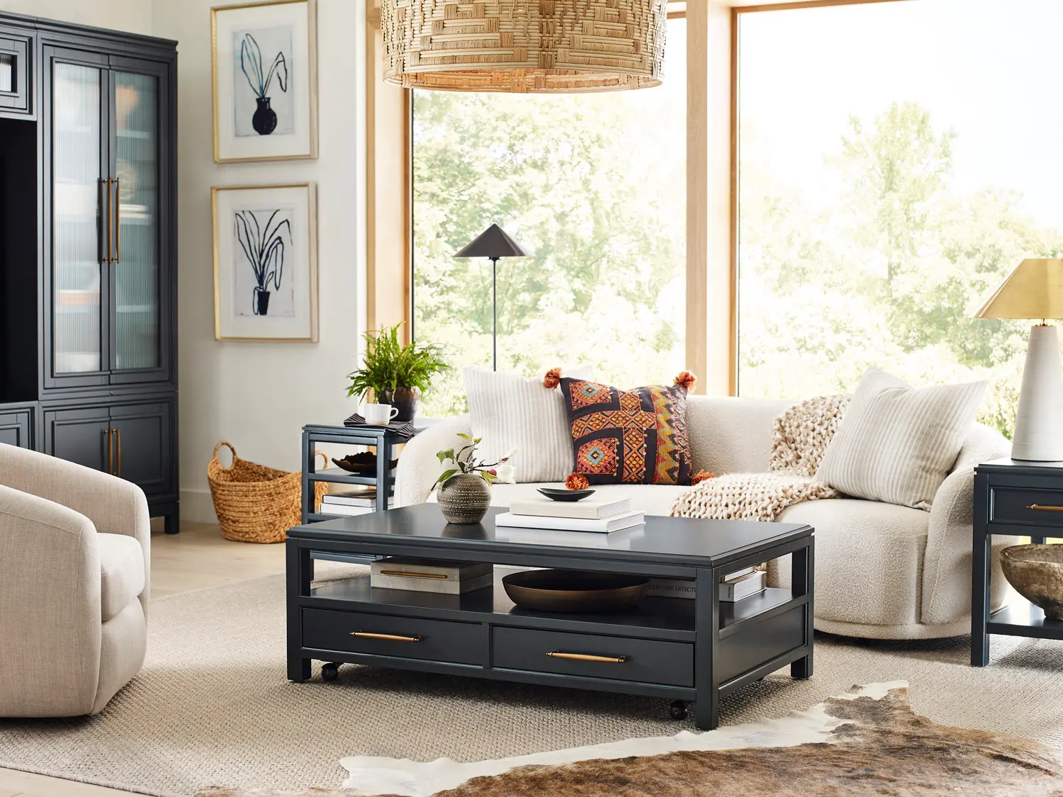 Alexander Blue Coffee Table-2