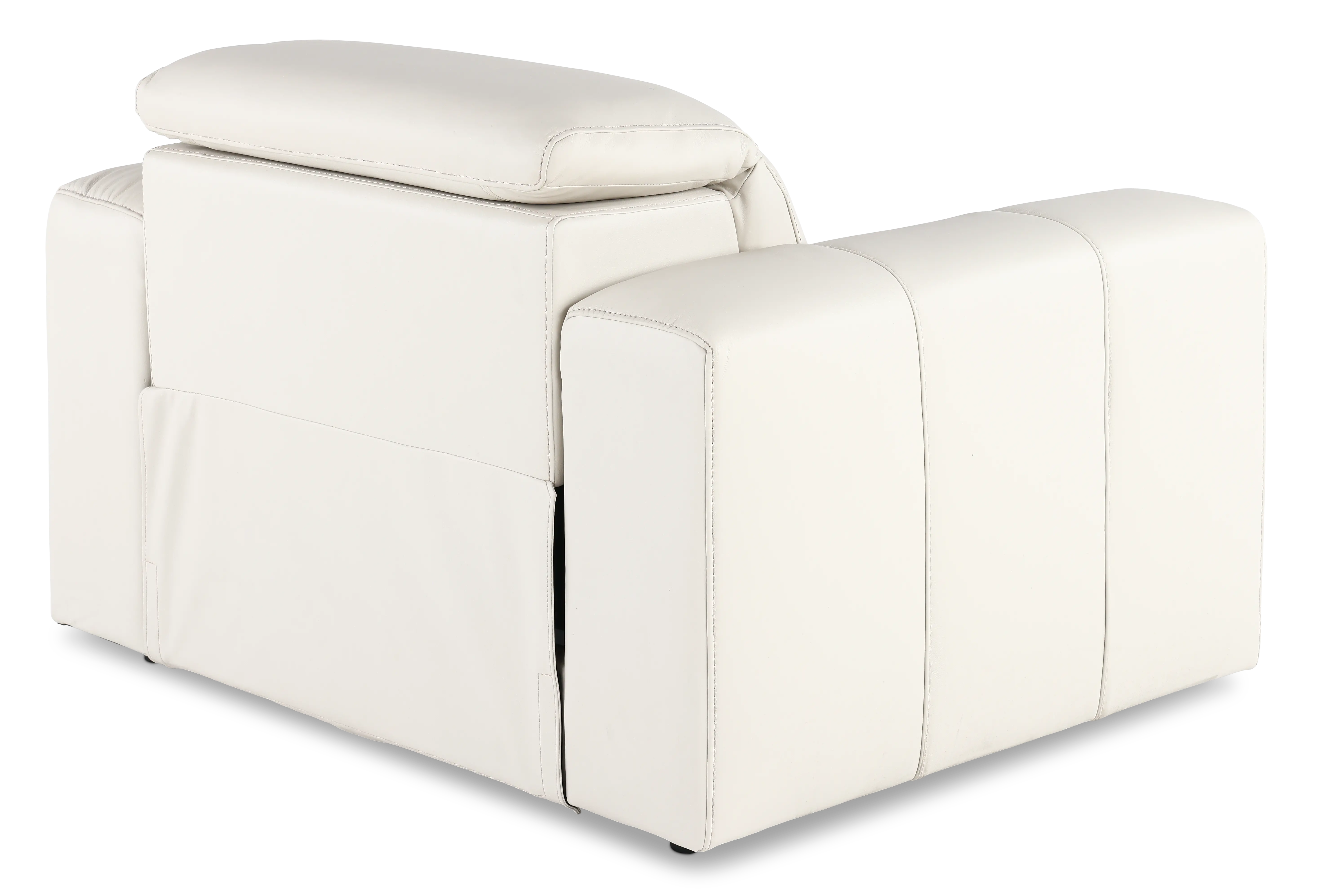 Airy Pebble White Power Recliner-7