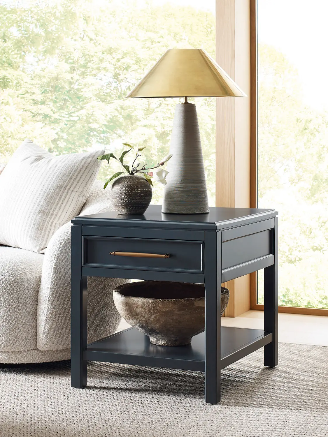 Alexander Blue End Table-2
