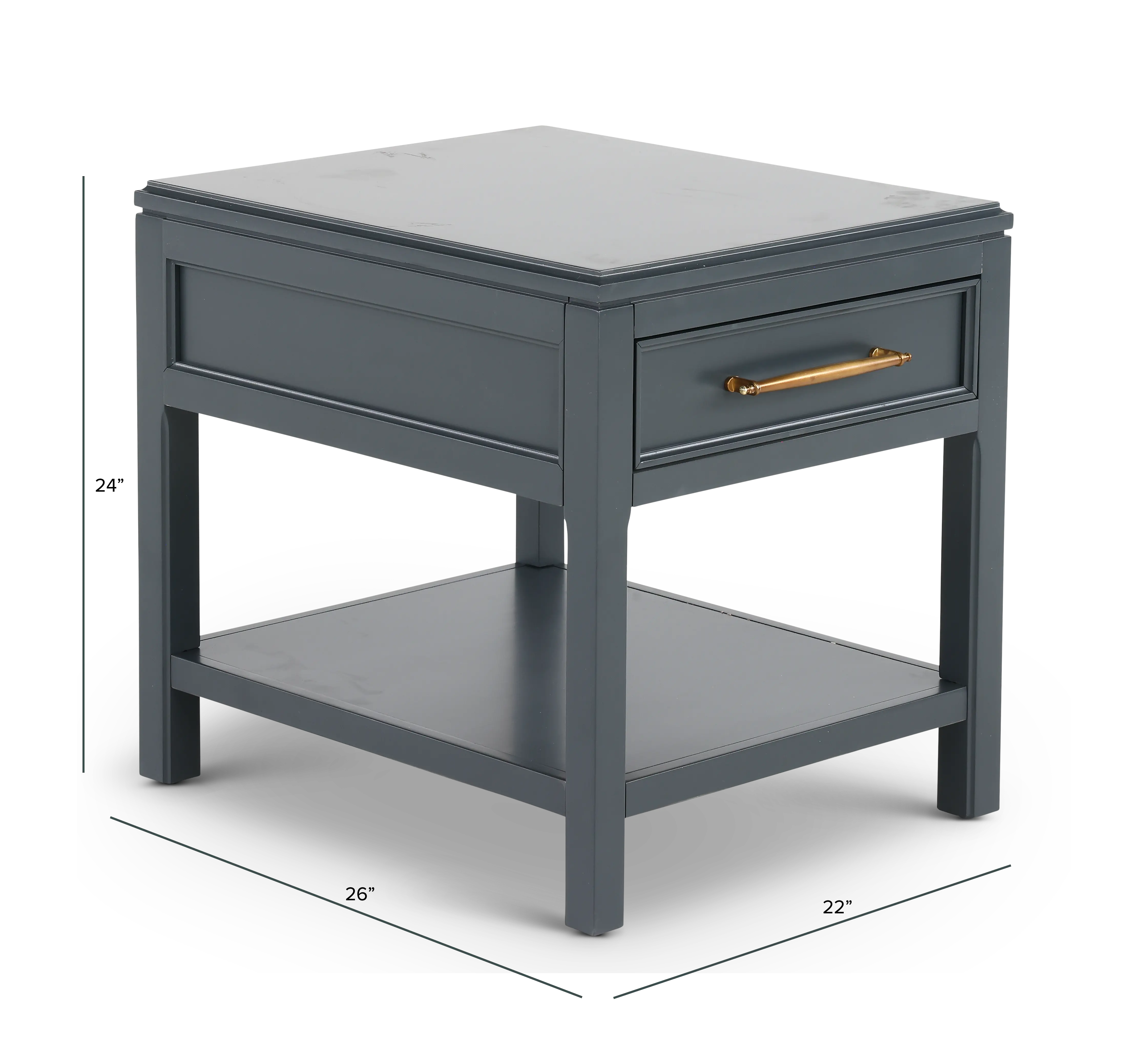 Alexander Blue End Table-3